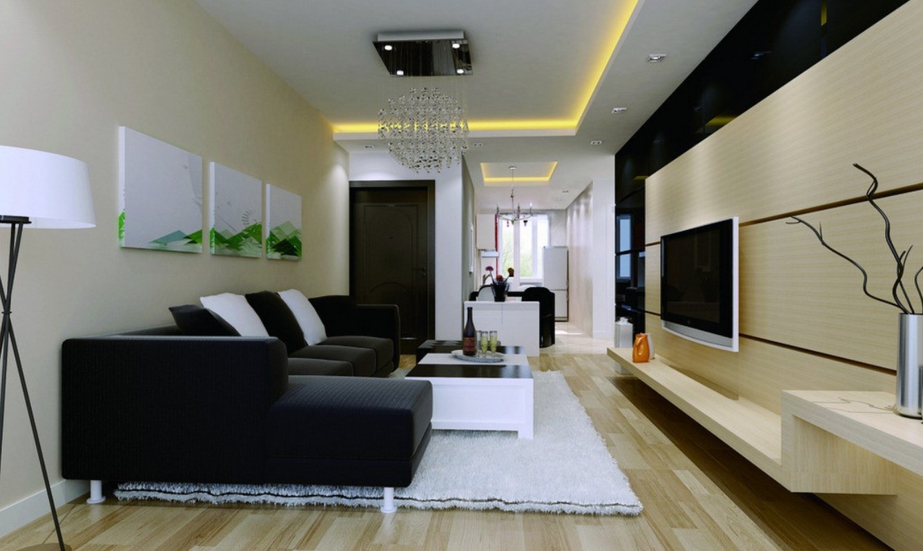 Modern-living-room-walls-decorating-ideas